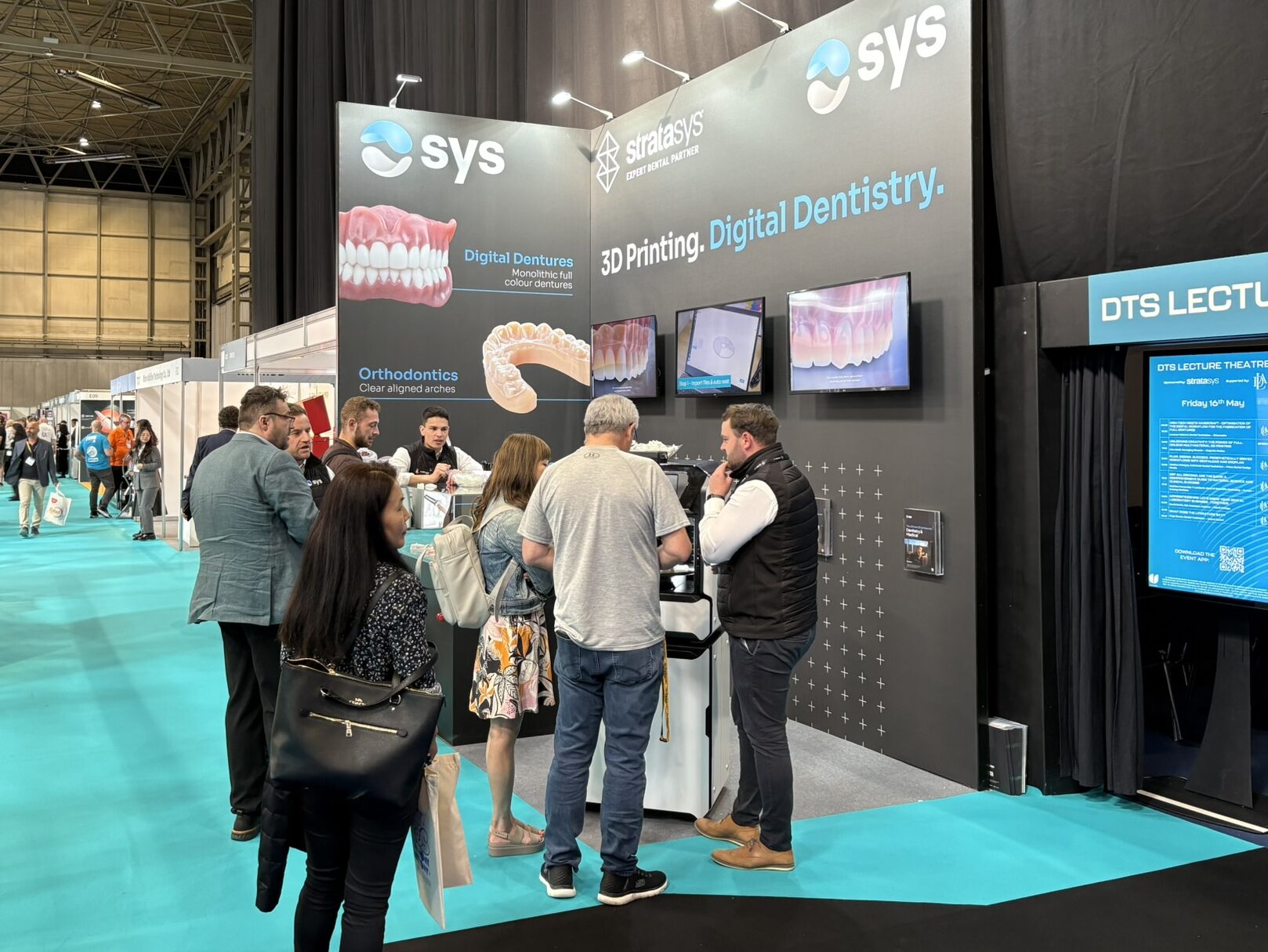 SYS Systems showcasing Stratasys 3D printing technology at the Dentistry Show 2025